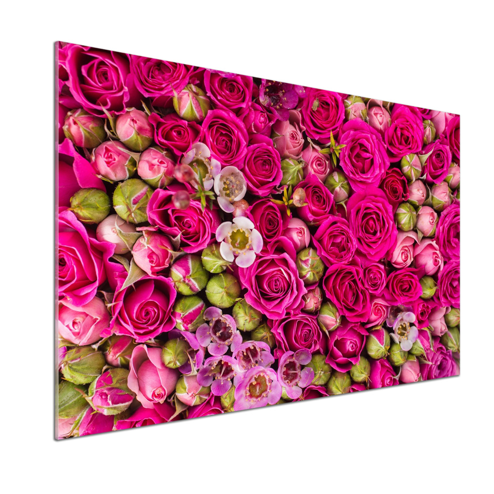 Cooker splashback Roses