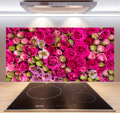 Cooker splashback Roses