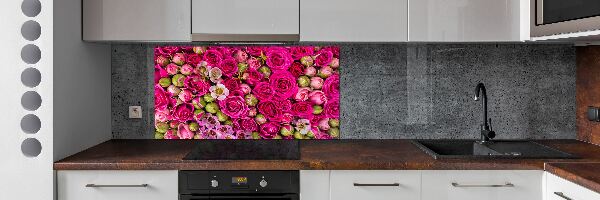 Cooker splashback Roses