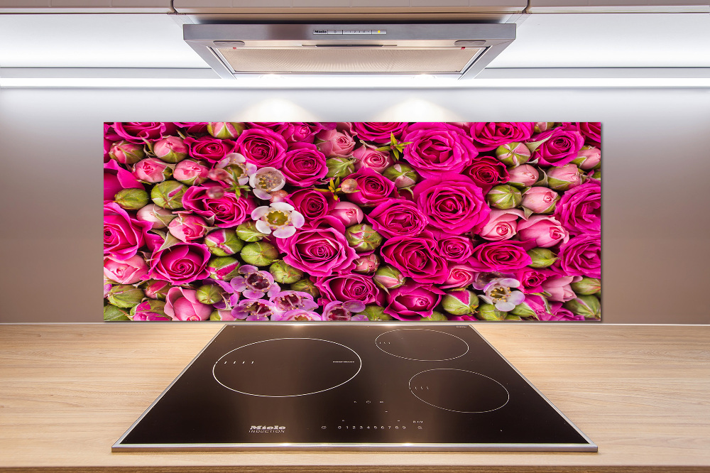 Cooker splashback Roses