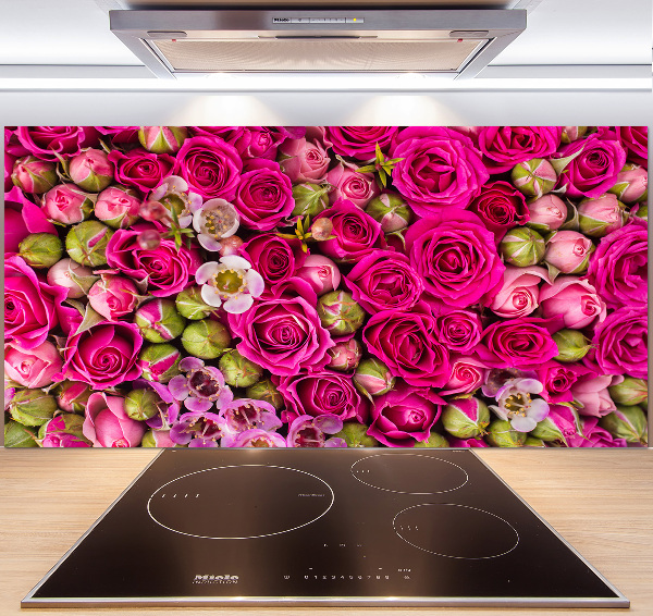 Cooker splashback Roses