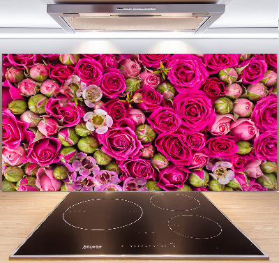 Cooker splashback Roses