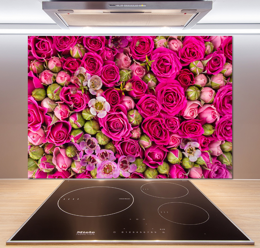 Cooker splashback Roses