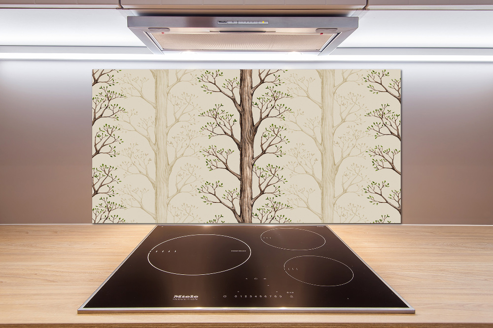 Cooker splashback Trees