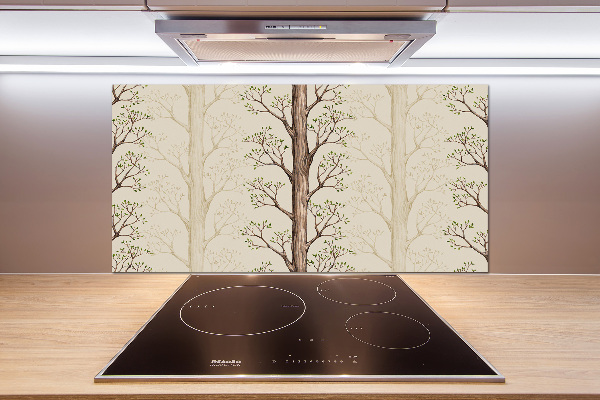 Cooker splashback Trees