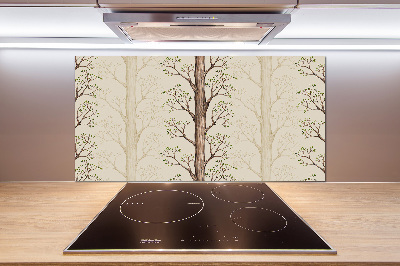 Cooker splashback Trees