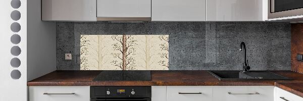 Cooker splashback Trees