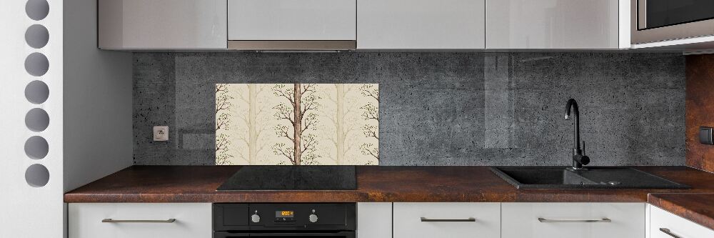 Cooker splashback Trees