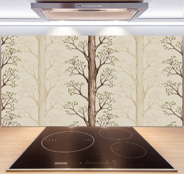 Cooker splashback Trees