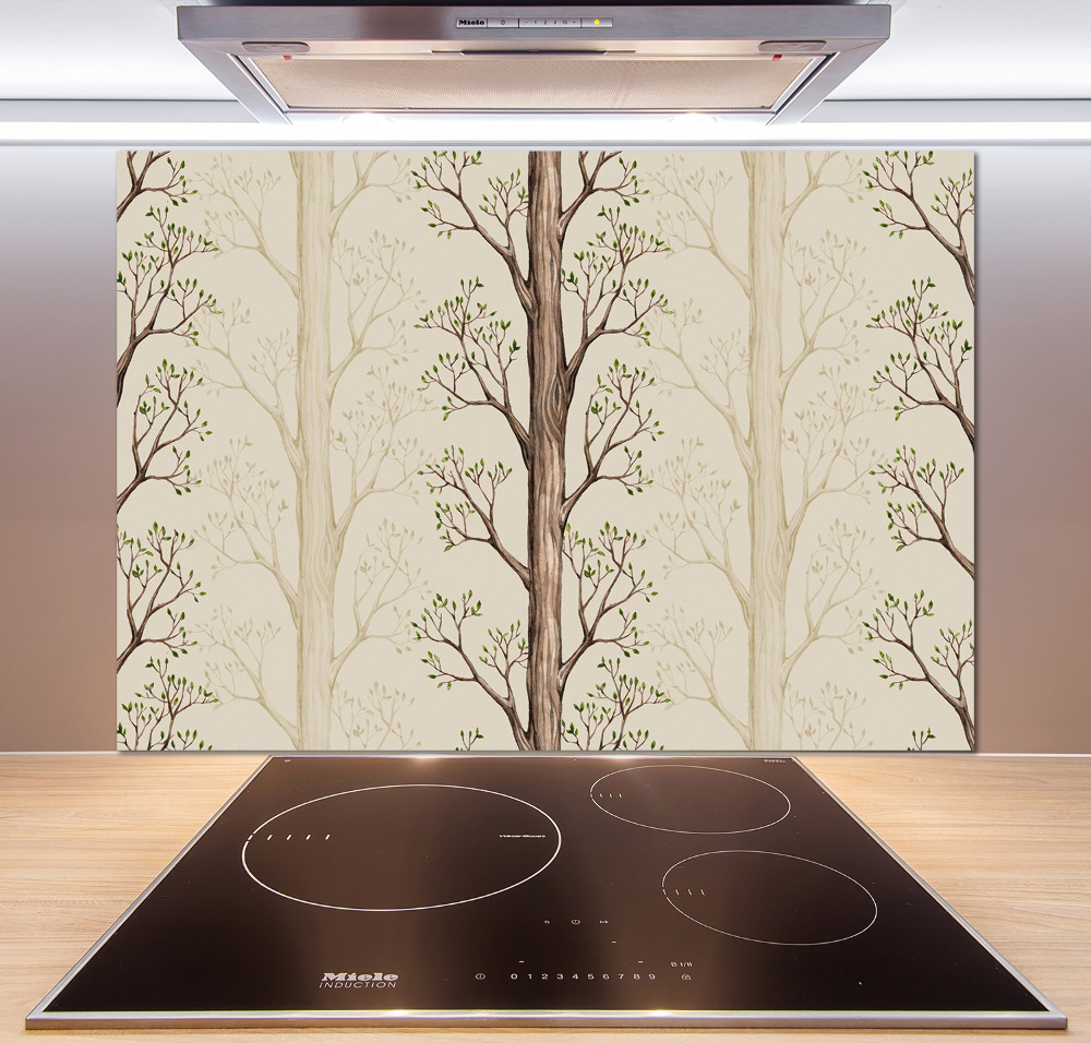 Cooker splashback Trees