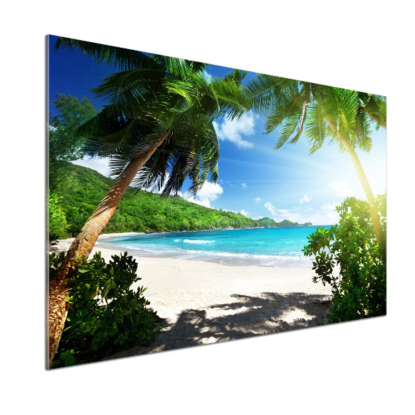 Cooker splashback Seychelles beach