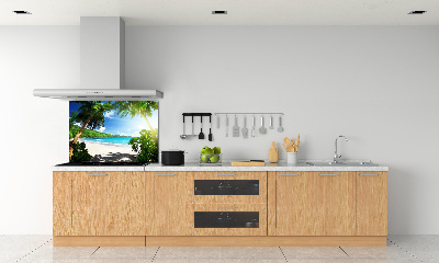 Cooker splashback Seychelles beach