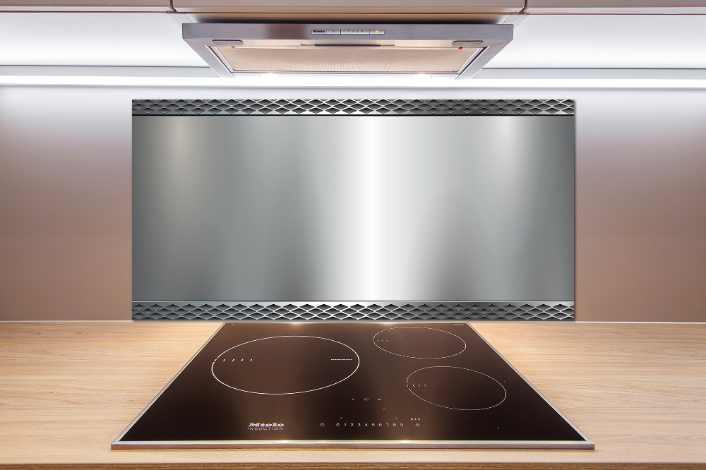 Cooker splashback Metal background