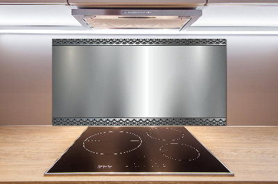 Cooker splashback Metal background