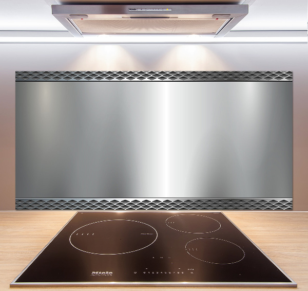 Cooker splashback Metal background