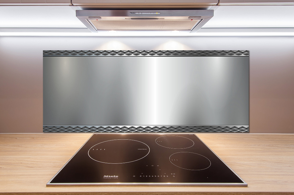 Cooker splashback Metal background