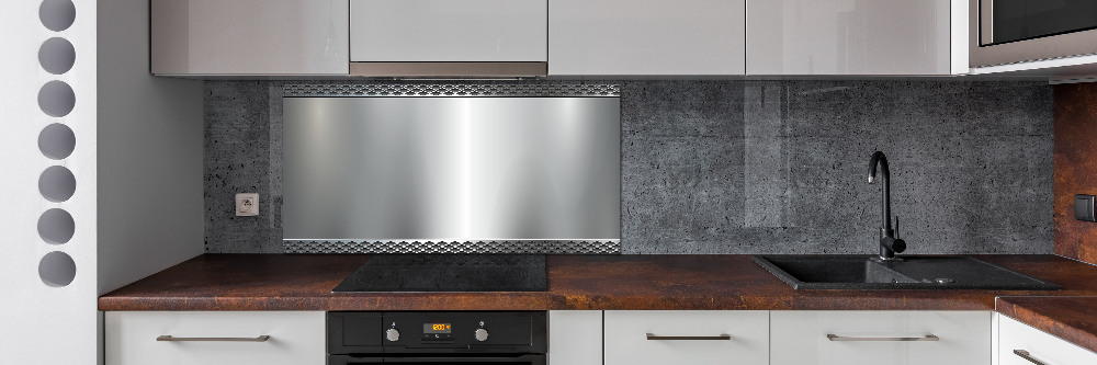 Cooker splashback Metal background