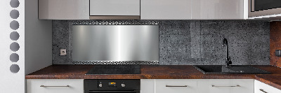 Cooker splashback Metal background