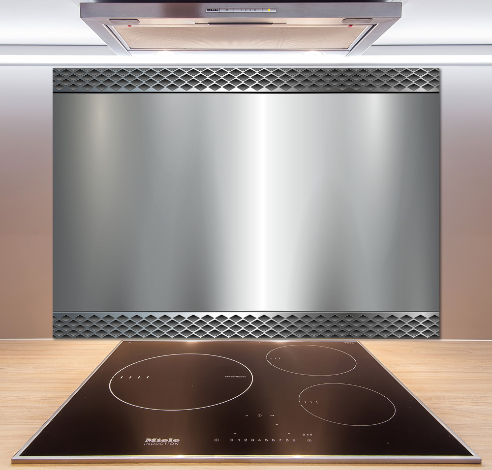 Cooker splashback Metal background