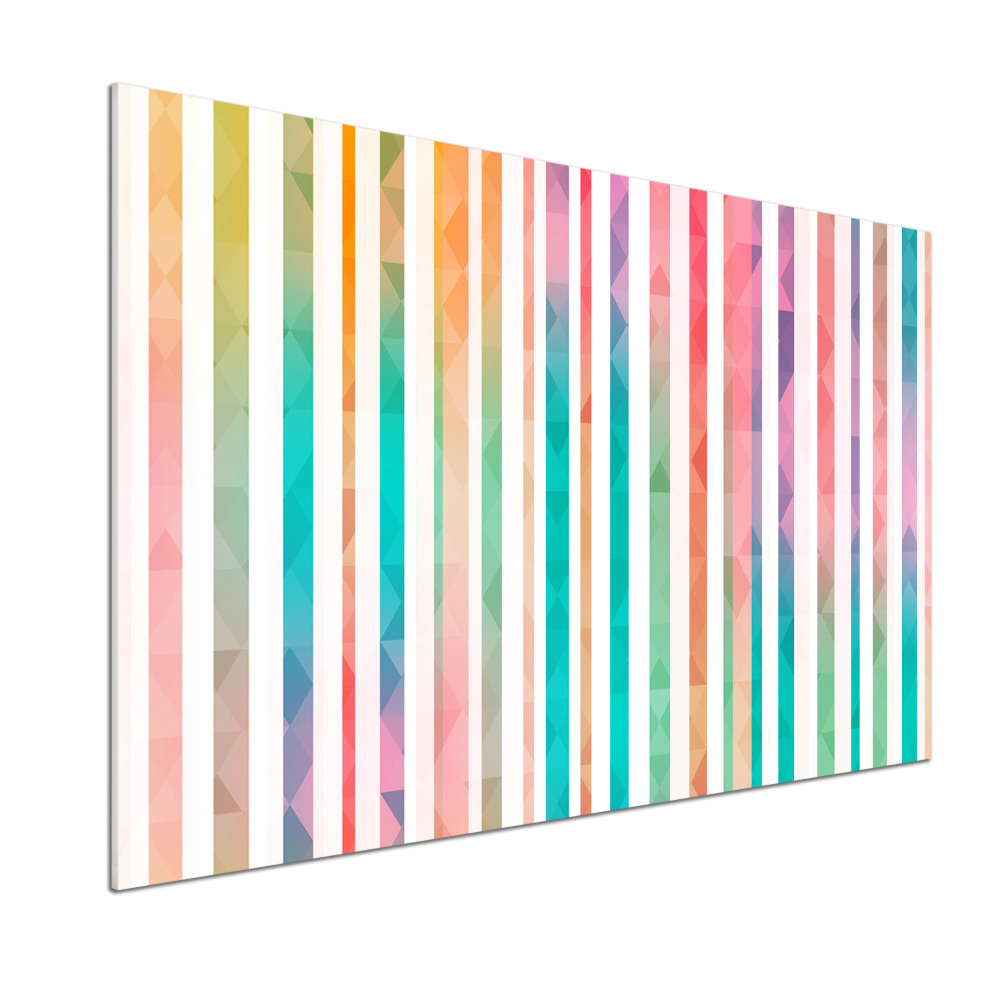 Cooker splashback Rainbow stripes