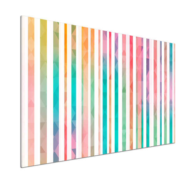 Cooker splashback Rainbow stripes