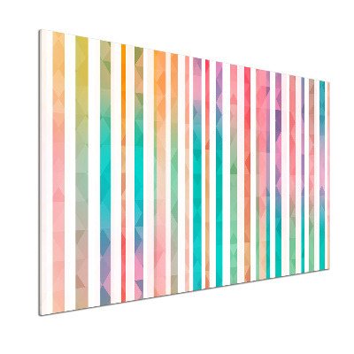 Cooker splashback Rainbow stripes