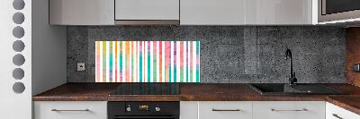 Cooker splashback Rainbow stripes