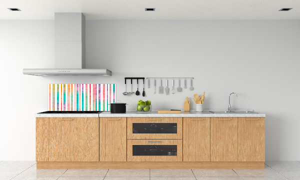 Cooker splashback Rainbow stripes