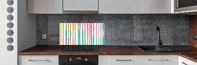 Cooker splashback Rainbow stripes