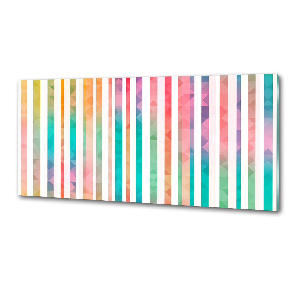 Cooker splashback Rainbow stripes