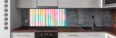 Cooker splashback Rainbow stripes