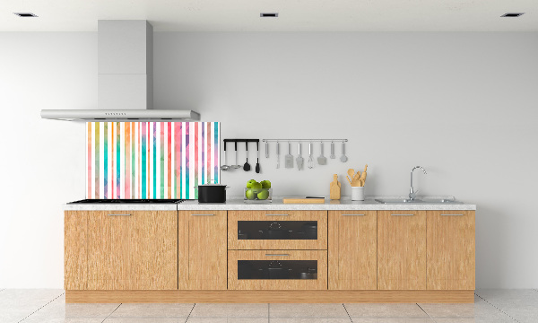 Cooker splashback Rainbow stripes