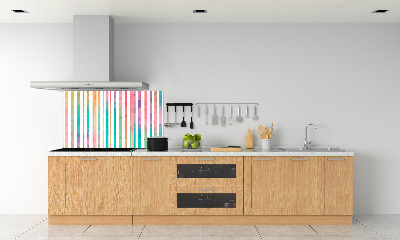 Cooker splashback Rainbow stripes