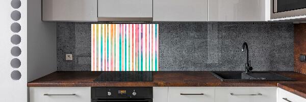 Cooker splashback Rainbow stripes