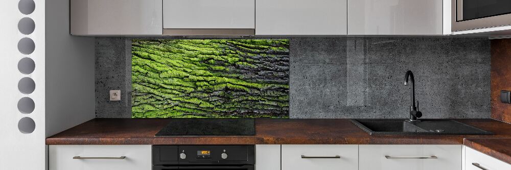 Cooker splashback Tree bark