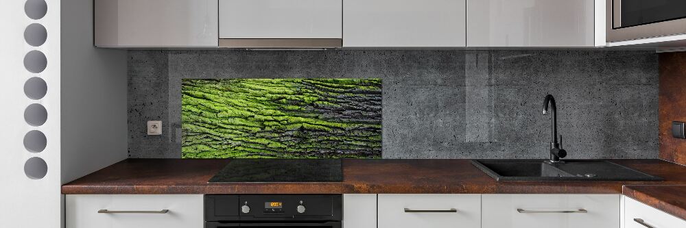 Cooker splashback Tree bark