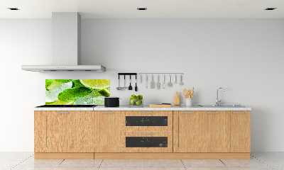 Glass splashback Ice lime