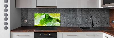 Glass splashback Ice lime