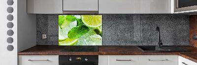 Glass splashback Ice lime