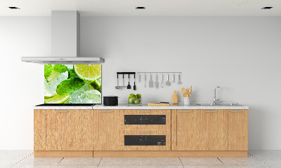 Glass splashback Ice lime