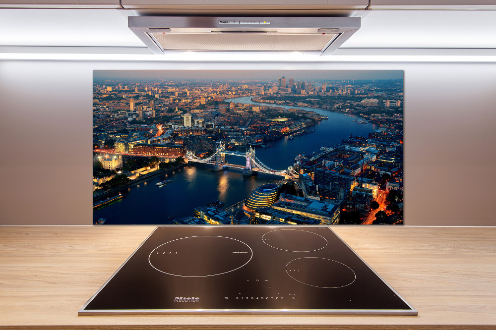 Cooker splashback London from a bird's eye view