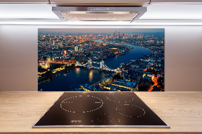 Cooker splashback London from a bird's eye view