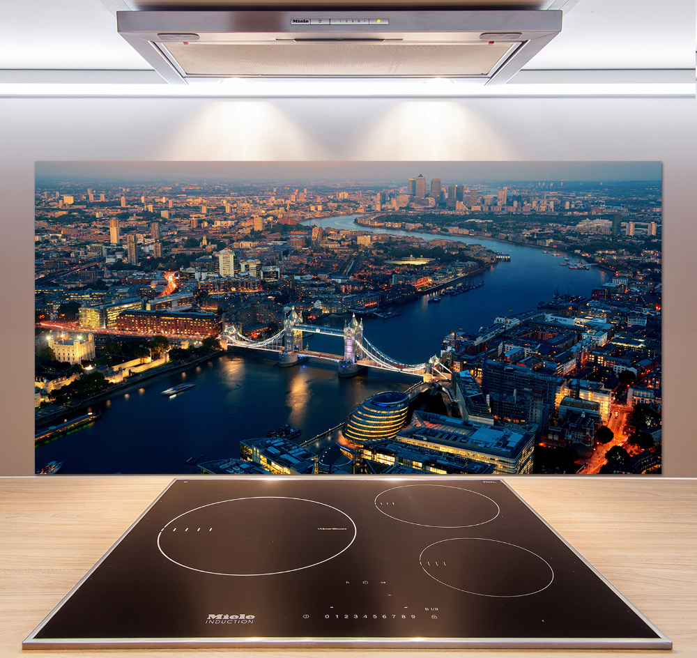 Cooker splashback London from a bird's eye view