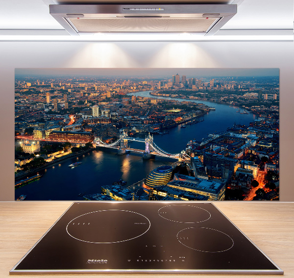 Cooker splashback London from a bird's eye view