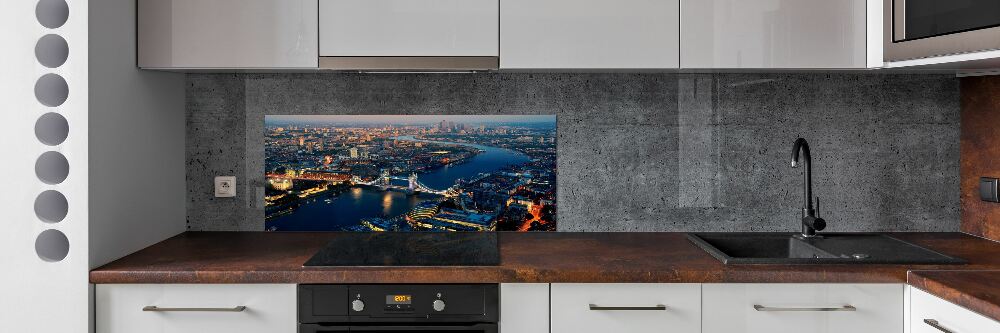 Cooker splashback London from a bird's eye view