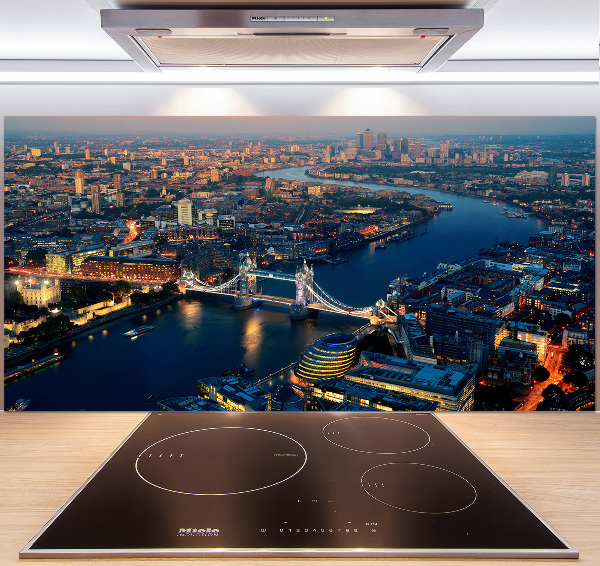 Cooker splashback London from a bird's eye view