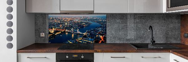 Cooker splashback London from a bird's eye view