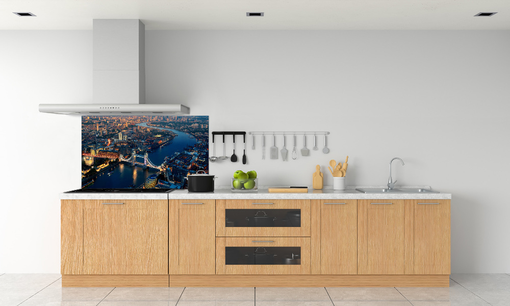 Cooker splashback London from a bird's eye view