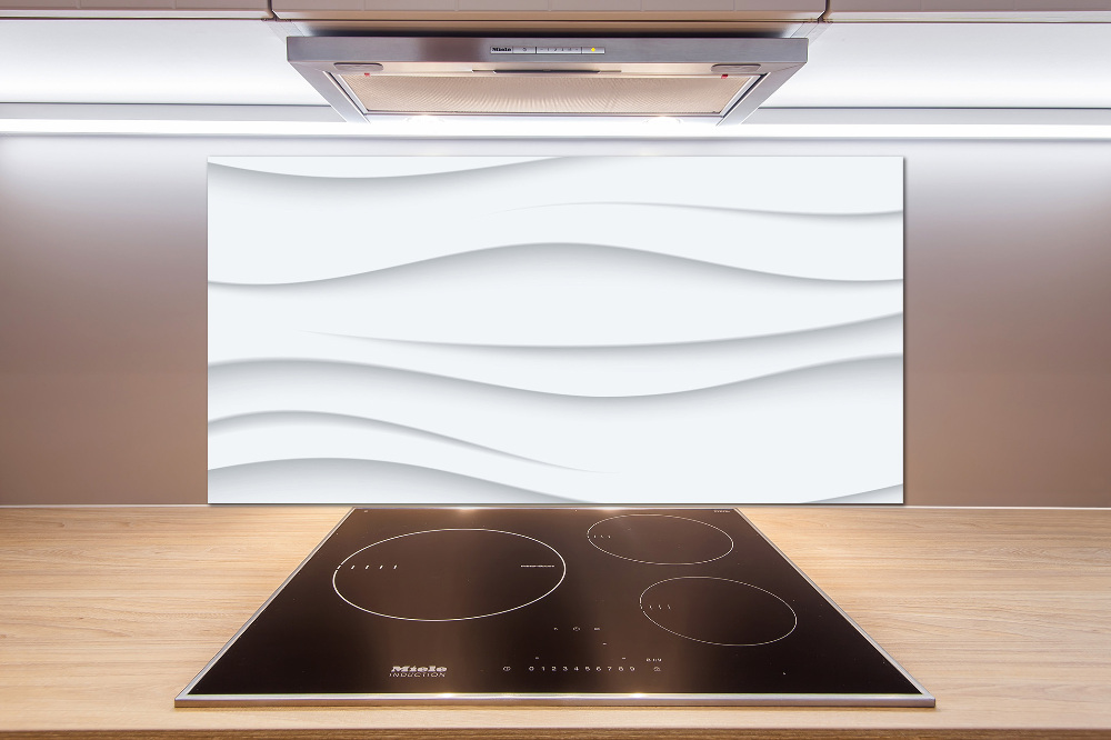 Glass splashback Wave abstraction