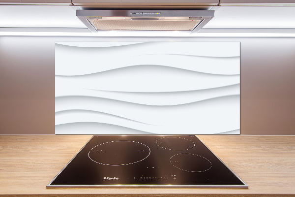 Glass splashback Wave abstraction